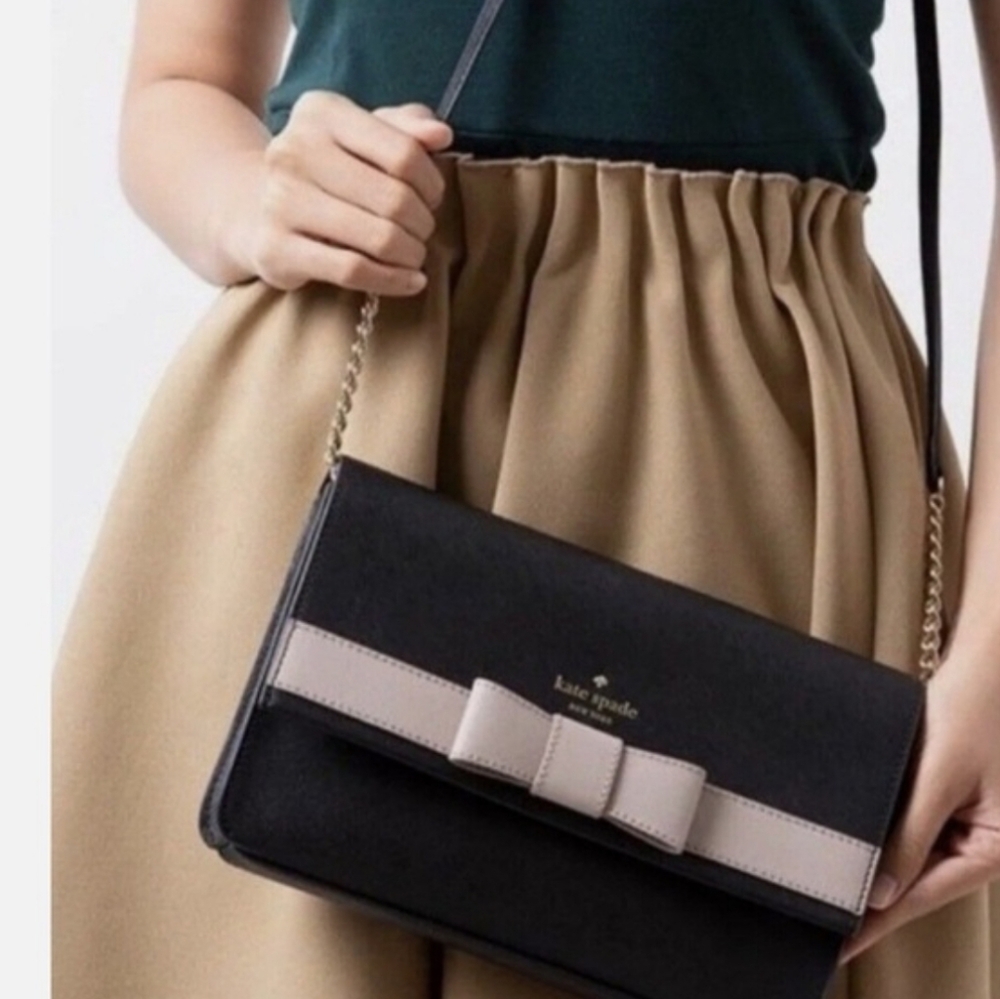 kate spade New York Black Kirk Park Veronique Crossbody Bag